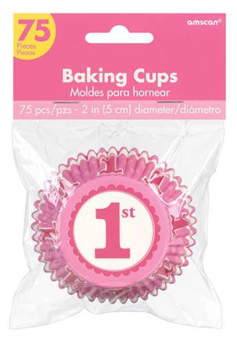 1st Birthday Pink Cupcake Papers - Click Image to Close